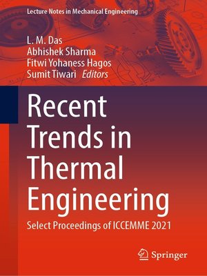cover image of Recent Trends in Thermal Engineering